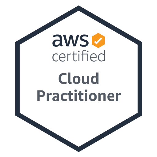 AWS Certificate Completion Badge for Cloud Practitioner level