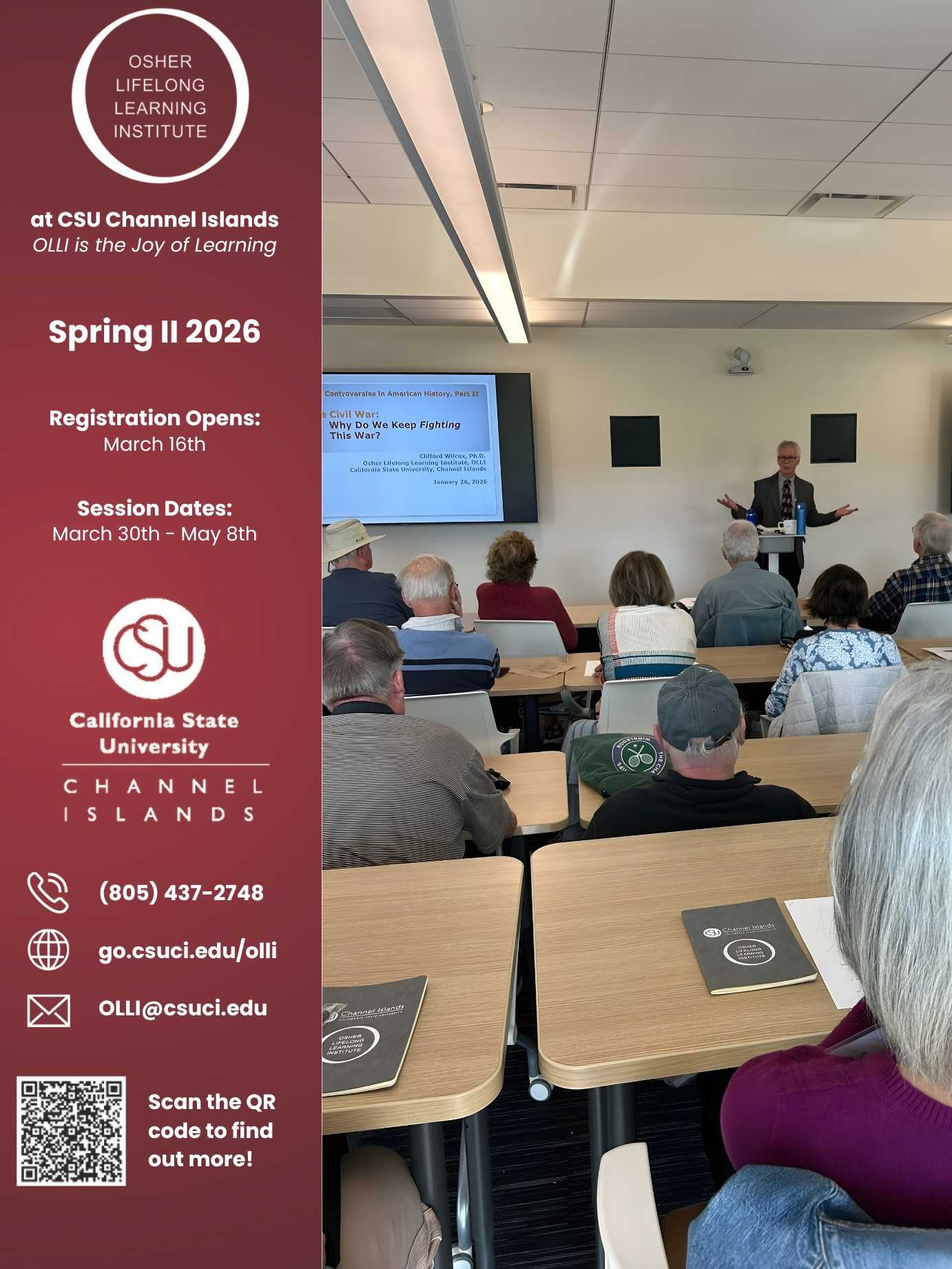 OLLI Spring II 2026 Catalog Cover